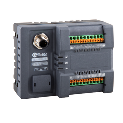 LKHA-1600N-QC ELCO IO-LINK SENSOR HUB, CLASS-A MODULE FOR DIN-RAIL MOUNT, 16 DI, NPN, M12 A-CODE SUPPLY INTERFACE,
